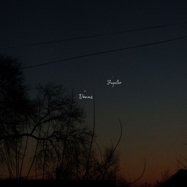 Conjunction of Venus and Jupiter on November 25, 2019. - Astrophotography
