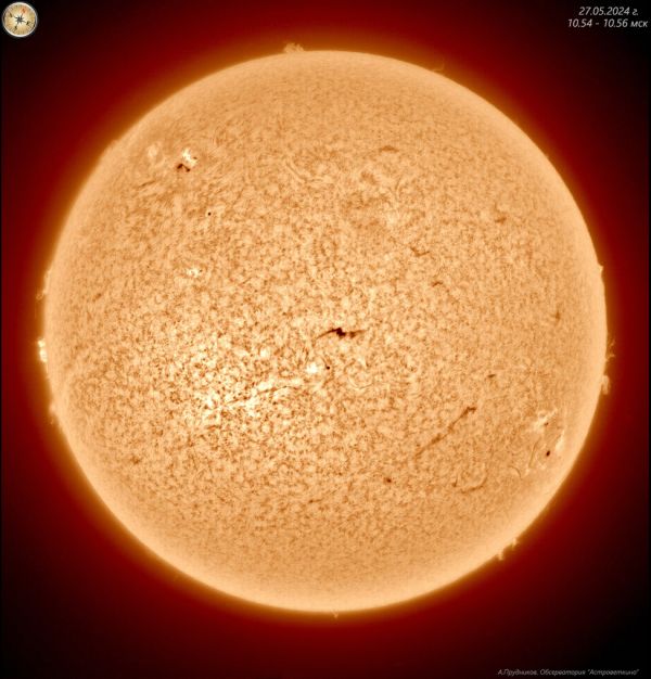 Solar Chromosphere on May 27, 2024 - Astrophotography