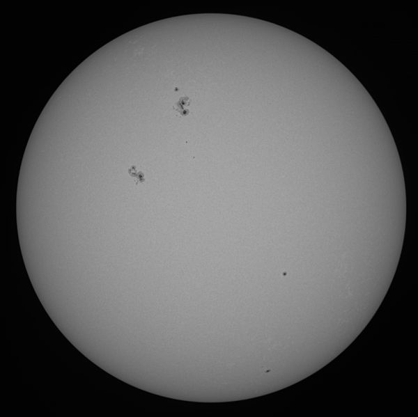 Sun with a group of spots on May 29, 2025 - Astrophotography