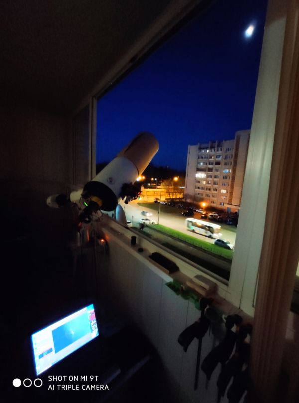 Moon photography from the balcony 21.04.2024 - Astrophotography