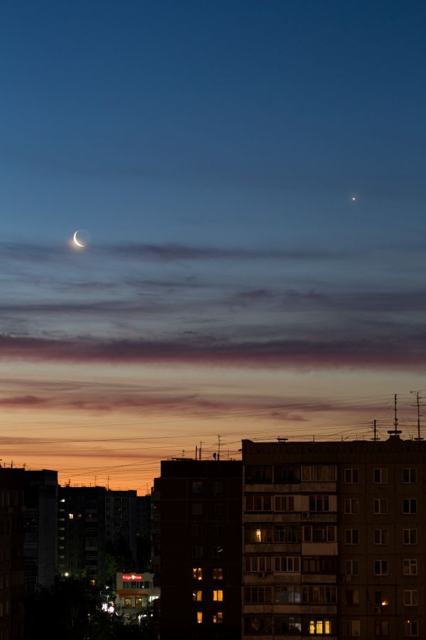 The Moon and Venus - Astrophotography