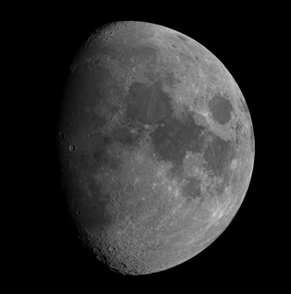 Panorama of the Moon at prime focus, October 15, 2021 - Astrophotography