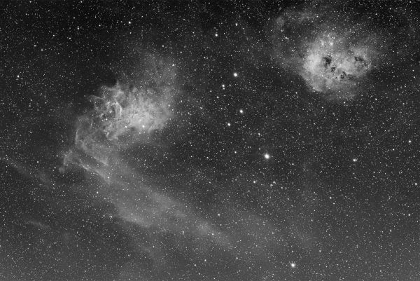Nebulae in the constellation Auriga - Astrophotography