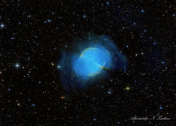 M27 in (Lsynth+Ha+OIII+SII) palette (2021-2022) - Astrophotography