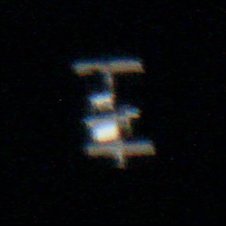 • As it flew away, the ISS gave a final 