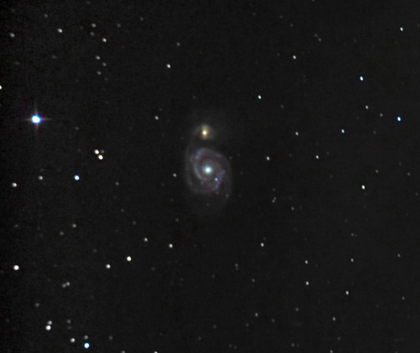 Whirlpool Galaxy M51. April 11, 2021. - Astrophotography