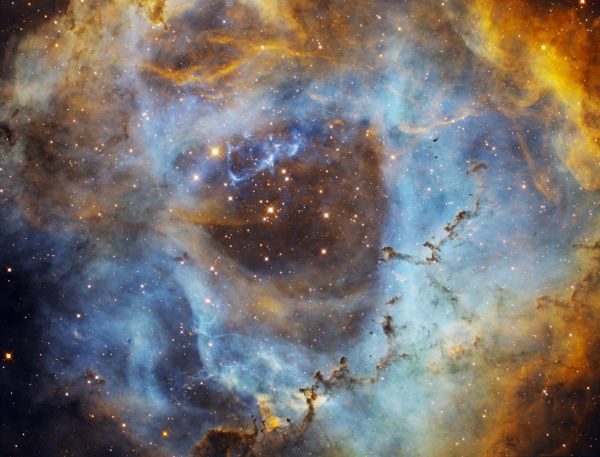 Rosette Nebula in SHO palette - Astrophotography