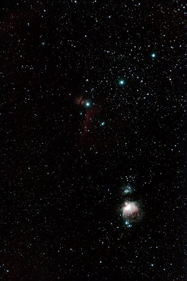 Nebulas in Orion - M42, M43, Horse Nebula, M78. - Astrophotography