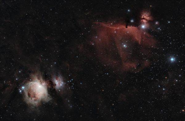 M42 Great Orion Nebula and Horse - Astrophotography