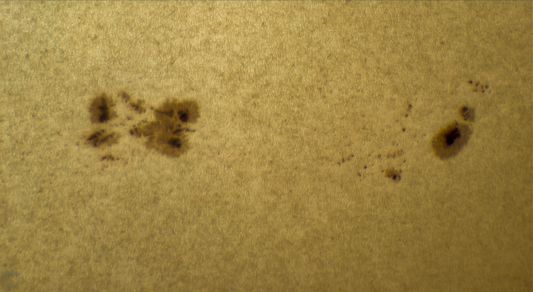 SPOT GROUP #2866 and #2868 - September 10, 2021 - Astrophotography