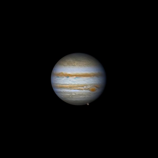 Jupiter and Ganymede (17.08.2023 00:53 UTC) - Astrophotography