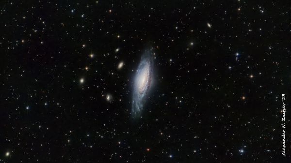 Galaxy NGC 7331 in RGB palette (August 25-26, 2023, Novoye Dubovoye) - Astrophotography