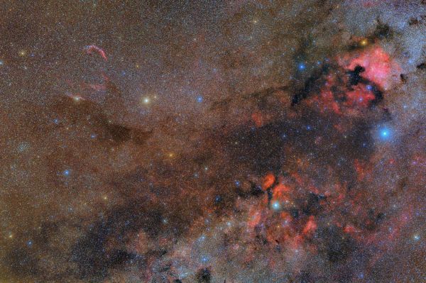 NGC7000, IC 5070, Veil Nebula, Sadr, NGC 6888 - Astrophotography