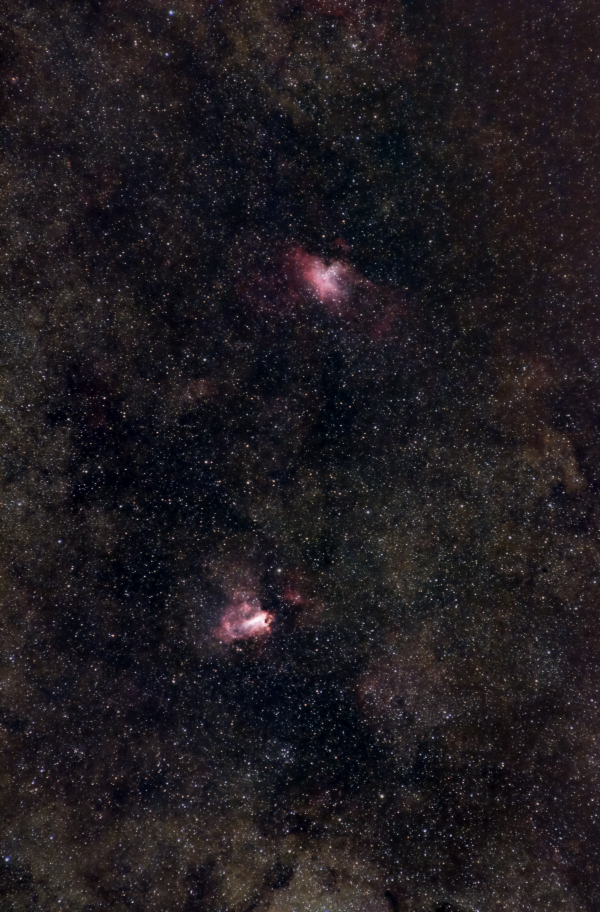 Eagle and Omega Nebulae - Astrophotography