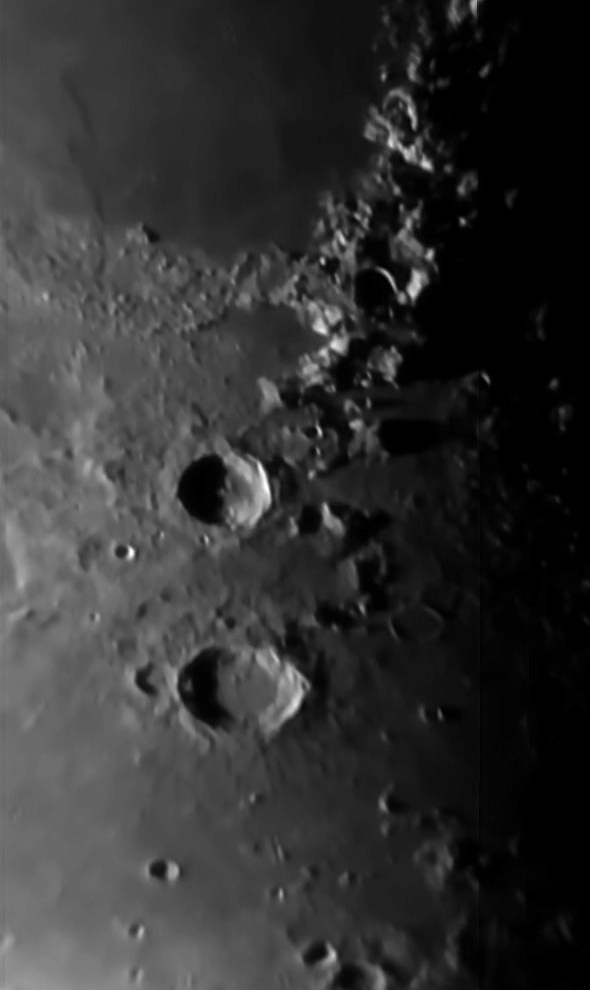 Aristotle and Eudoxus Craters - Astrophotography