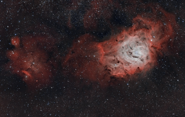 Lagoon Nebula (M8), Chinese Dragon Nebula (NGC6559), Sh-29, IC4678, LDN 180 - Astrophotography