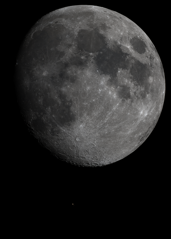 Moon and Mars - Astrophotography