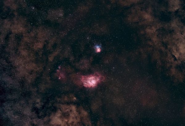 Lagoon and Trifid - Astrophotography