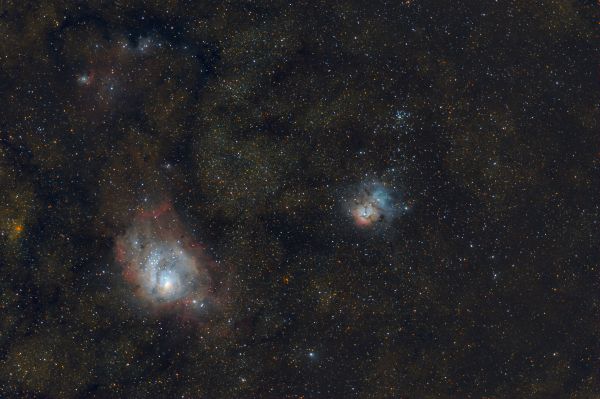 M8-M20, processed in Siril - Astrophotography