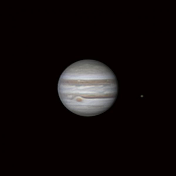 Jupiter and its moon Io - Astrophotography