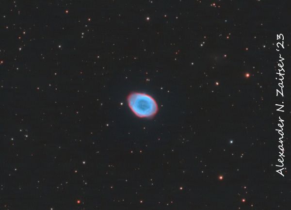 M57 (Ring Nebula) in (Ha+R)G(OIII+B) - Astrophotography