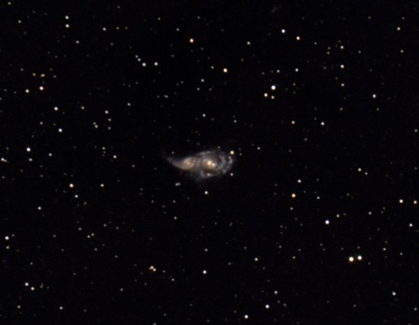 Merger of galaxies NGC 2207 and IC 2163 in the constellation Canis Major - Astrophotography