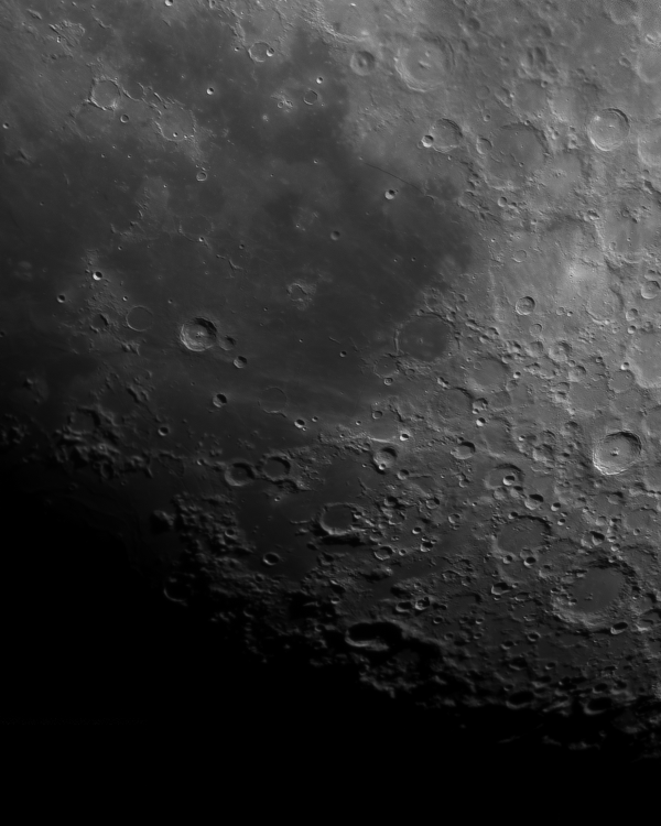 Part of a lunar panorama (Craters: Tycho, Pitatus, Clavius, Hesiodus, Bullialdus. Mare Nubium) - Astrophotography