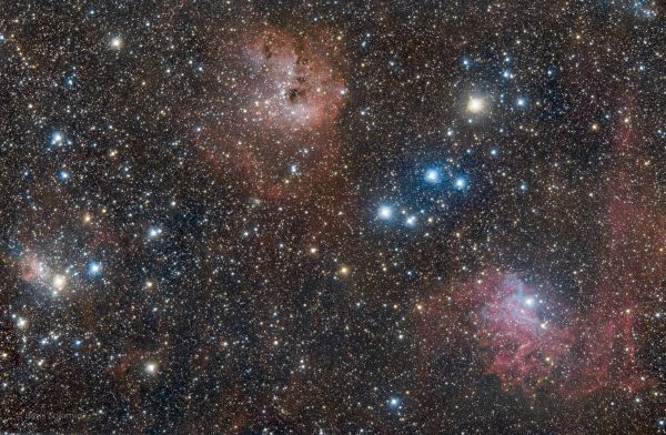 Nebulas in Auriga - Astrophotography