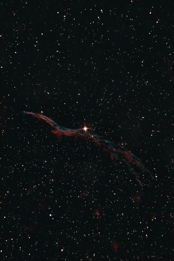 NGC 6960 - Western Veil nebula, aka "Witch's Broom" - Astrophotography