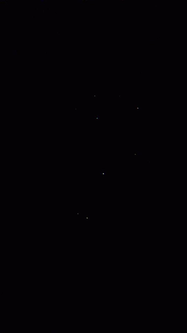 Movement of the Pleiades (M45) in the eyepiece field of view - Astrophotography