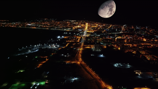 Magadan, Lenin Avenue - Astrophotography