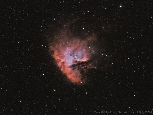 The Pacman Nebula (NGC281). - Astrophotography