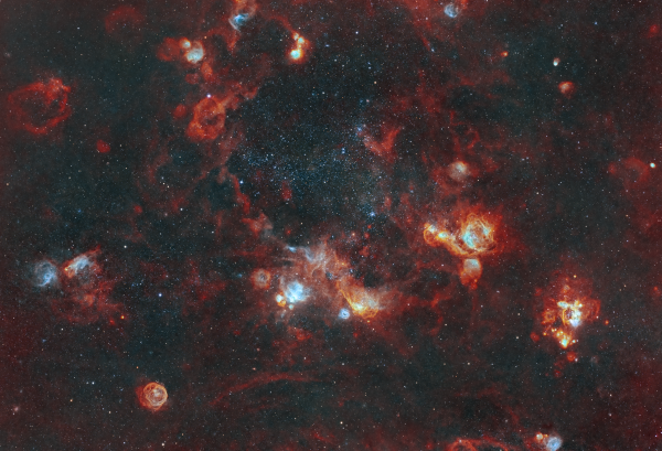 Cosmic Reef in the Large Magellanic cloud - Astrophotography