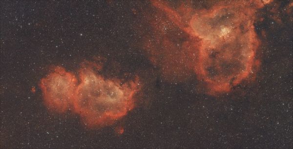 IC1805 + IC1848 testing - Astrophotography