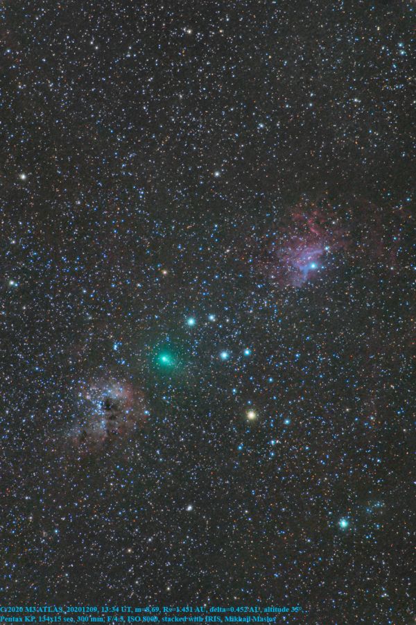 C/2020 M3 ATLAS near IC 410 and IC 405 - Astrophotography