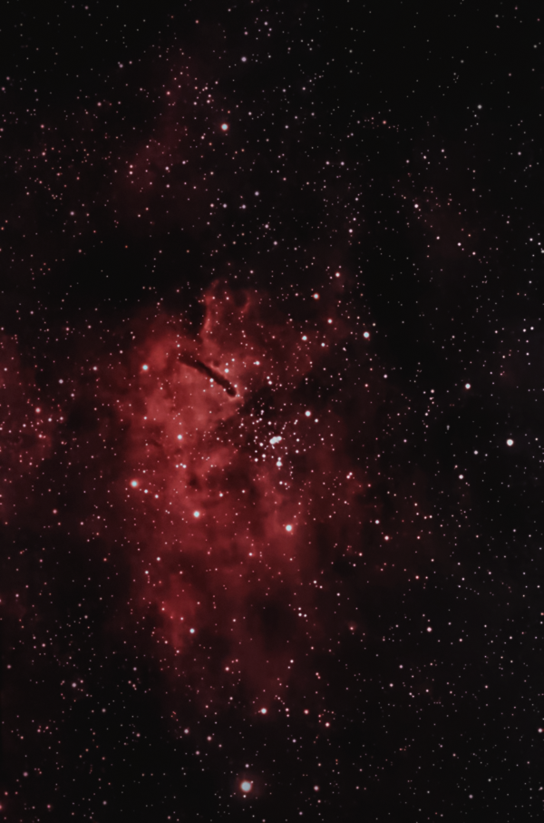 NGC 6823 and NGC 6820 — an open star cluster with a nebula in the constellation Vulpecula - Astrophotography