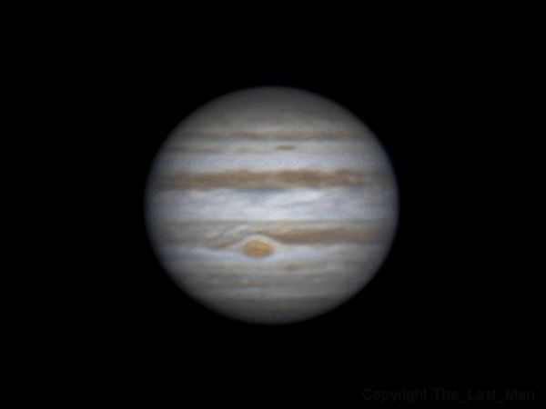 Rotation of Jupiter with GRS (21:03-23:45, 15 feb 2015) - Astrophotography