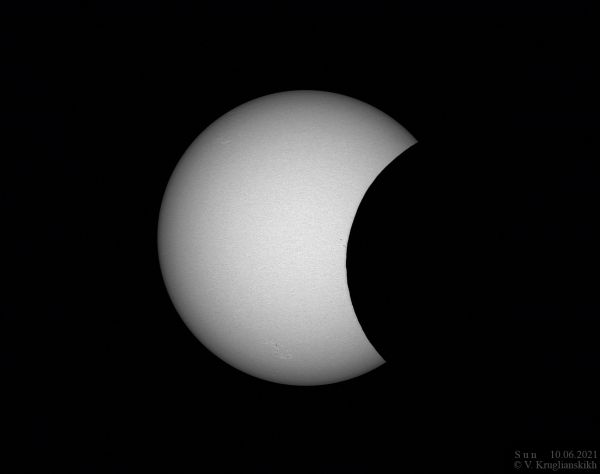 Solar eclipse. June 10, 2021 - Astrophotography