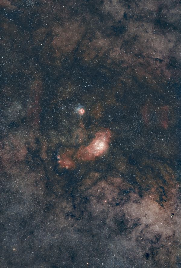 M8 Lagoon nebula & M20 Trifid nebula - Astrophotography
