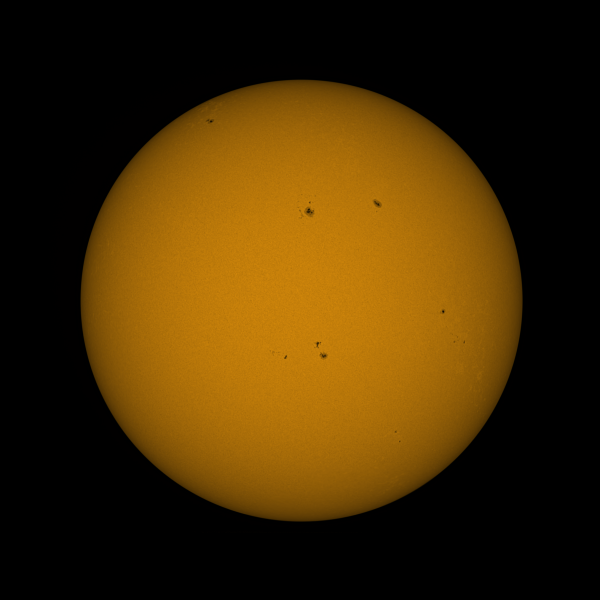 Sun in continuum 21.09 - Astrophotography