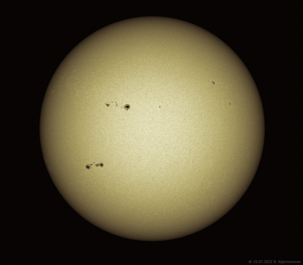 The Sun on July 10, 2022 - Astrophotography