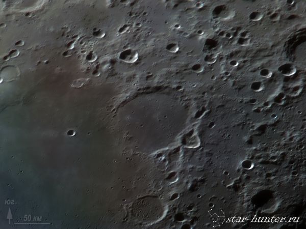 Crater Fracastorius, January 15, 2016, 18:26. - Astrophotography