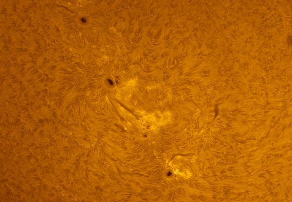 Sunspot groups 3311, 3313, and 3314 on 26.05.2023 - Astrophotography