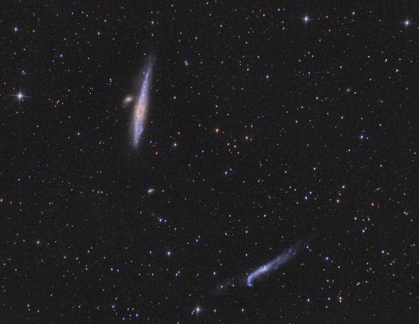 NGC 4631 (Whale Galaxy) NGC 4656 (Hockey Stick Galaxy) - Astrophotography