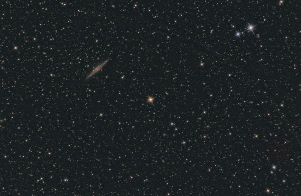 Galaxy NGC 891 in the constellation Andromeda. - Astrophotography