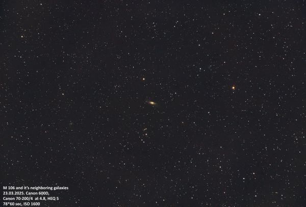 M106 and it's neighborins galaxies - Astrophotography