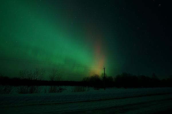 Northern lights 03.03.2024 on 57th paralle - Astrophotography
