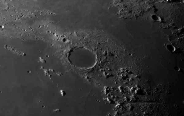 Plato Crater and the Alpine Valley - Astrophotography