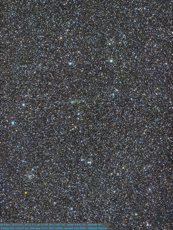4P/Faye - Astrophotography