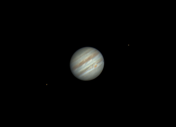 Jupiter, Io and Europa - Astrophotography